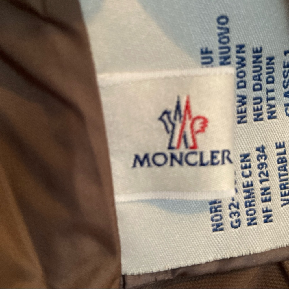 Moncler Authentic Purple Fur Down Jacket Modane Giubbotto Size 3 Large - Picture 9 of 14